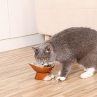 Nihow Ceramic Basic Cat Bowls: 5 Inch Cat Bowl for Food & Water – Essentials for Cats - 4.5 OZ / Brown - image 3