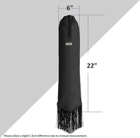 Harrison Howard Smooth Lightweight Adjustable Fastener Nylon Horse Tail Bag with Fringe