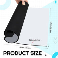 Pangda black aquarium leveling mat, 12 x 12 inch, 5mm thick neoprene foam with adhesive backing - view 2
