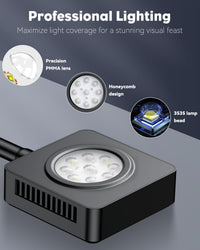 Pawfly 6 W LED Aquarium Light for 1 to 5 Gallon Fish Tanks Clip On - For 1 to 10 Gallon Fish Tank - image 2