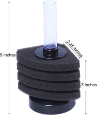 AQUANEAT Aquarium Air Powered Sponge Filter - Triangle / Small up to 10Gal (Pack of 2) - image 2