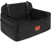 Dog Car Seat for Medium/Large Dog Under 50 lbs or 2 Small Dogs – Essentials for Dogs - Black