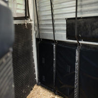 Schneiders Trailer Stall Wall Kick Pad Mat | High-Density Foam | Double PVC Vinyl for Horse Travel Safety | Color Black