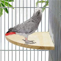 Litewoo Bird Parrot Corner Perch Flat Platform Stand for Cage - 2PC*L: 6.69*6.69inch - image 3