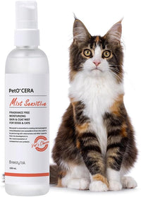 PetO'Cera Mist Spray, Unscented - Anti-Itch & Dandruff Treatment for Dogs & Cats, Hydrating Grooming Supplies Mist with Ceramide, Soothing Relief for Sensitive & Dry Skin 5.07 fl oz/150ml