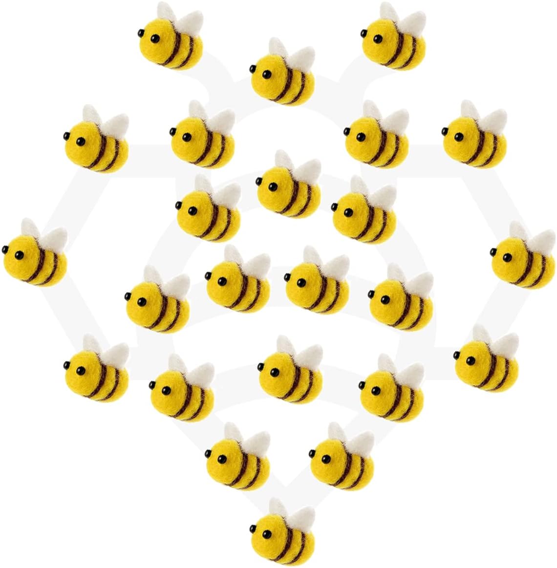 CINPIUK 12 Set Felt Bees for Crafts - Bee-24pcs