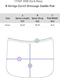 Zurich Quilted Quick-Dry Dust-Resistant Dressage Saddle Pad