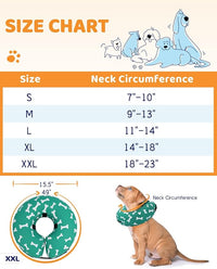 Super Inflatable Dog Cone Alternative - Soft Recovery Collar for Small to Large Dogs