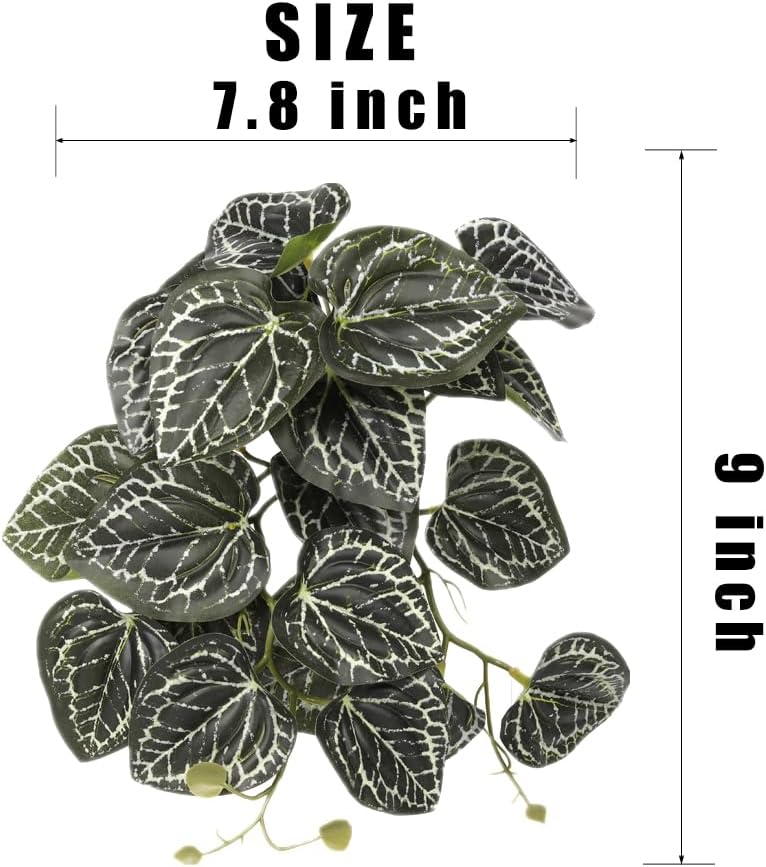 2Pack Reptile Plants for Terrarium - D-fake Anthurium Crystallinum - image 2