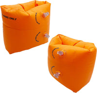 10Leccion 2 Pack Inflatable Arm Floaties for Toddlers - Orange