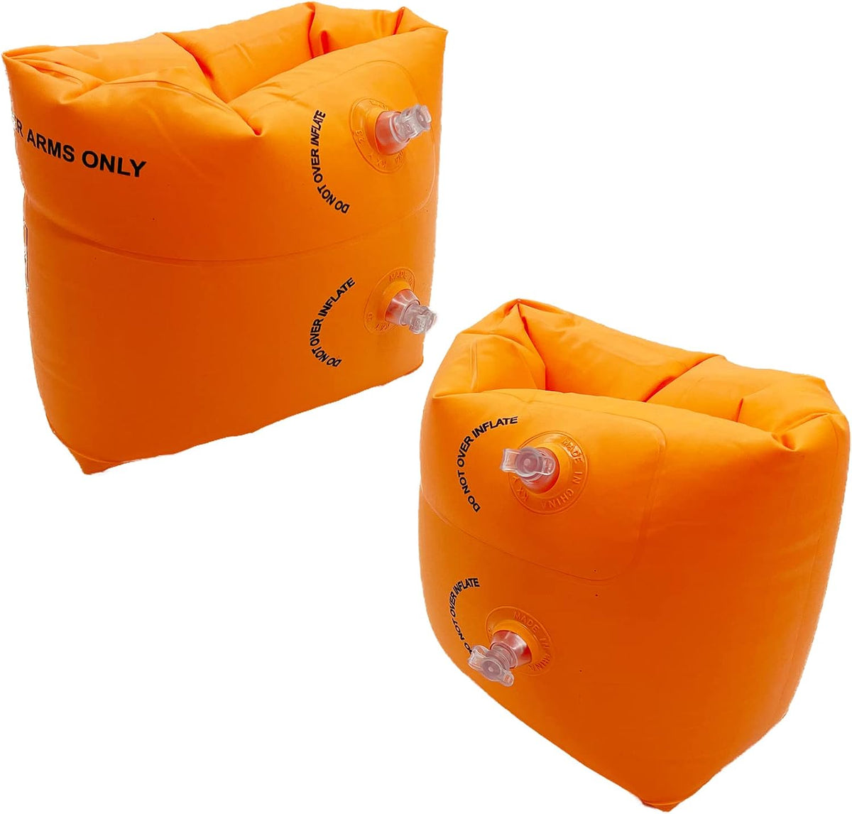 10Leccion 2 Pack Inflatable Arm Floaties for Toddlers - Orange