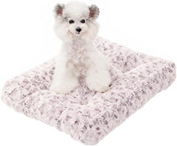 Large Dog Crate Bed Mat, Washable Plush Pad for Large Breeds – Essentials for Dogs - Purple / 23.0" L x 18.0" W x 3.0" Th