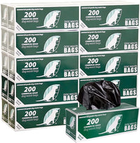 Zero Waste USA, 2, 000 Commercial Dog Waste Station Refill Bags - Opaque Black / 200 Count (Pack of 20)