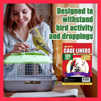 Large Bird Cage Liners, 120 Ink-Free Newsprint Sheets - Large (31" x 21.5") - image 2