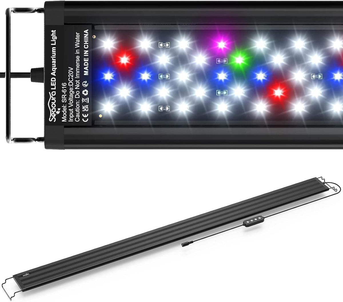 SEAOURA Led Aquarium Light for Plants-Full Spectrum Fish Tank Light - for 48-54 inch tank