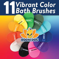 Bodhi Dog Shampoo Brush - Pet Grooming & Bath Supplies for Cats and Dog Bath Brush for Long & Short Hair - Premium Scrubber for Shower, Bathing & Massage - (One Pack, Pink)