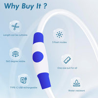 Light Up Dog Collar – Essentials for Dogs - Blue (70cm) - image 2