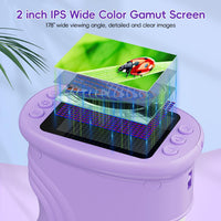 Temodu Kids Microscope 2.0" Screen 1000X Digital Microscope for Kids - Purple - image 2