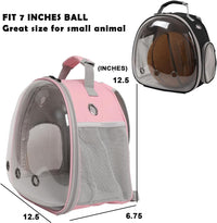 Bearded Dragon Travel Backpack with Harness and Leash Set - Pink / Backpack+LSH Grey - image 2