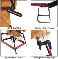Happy Trails Spring Rocking Horse, 29” x 11” x 25” - Brown - image 2
