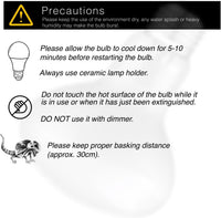 Reptile Heat Bulb Lamp, 2-Pack 100W Daylight Basking Spot, Bearded Dragon/Turtle/Lzard/Gecko Light - 2-PACK Daylight Basking Spot / 150W - image 4