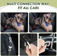 SlowTon Dog Seat Belt and Harness for Car, B M - Blue / XXX-Small - image 2
