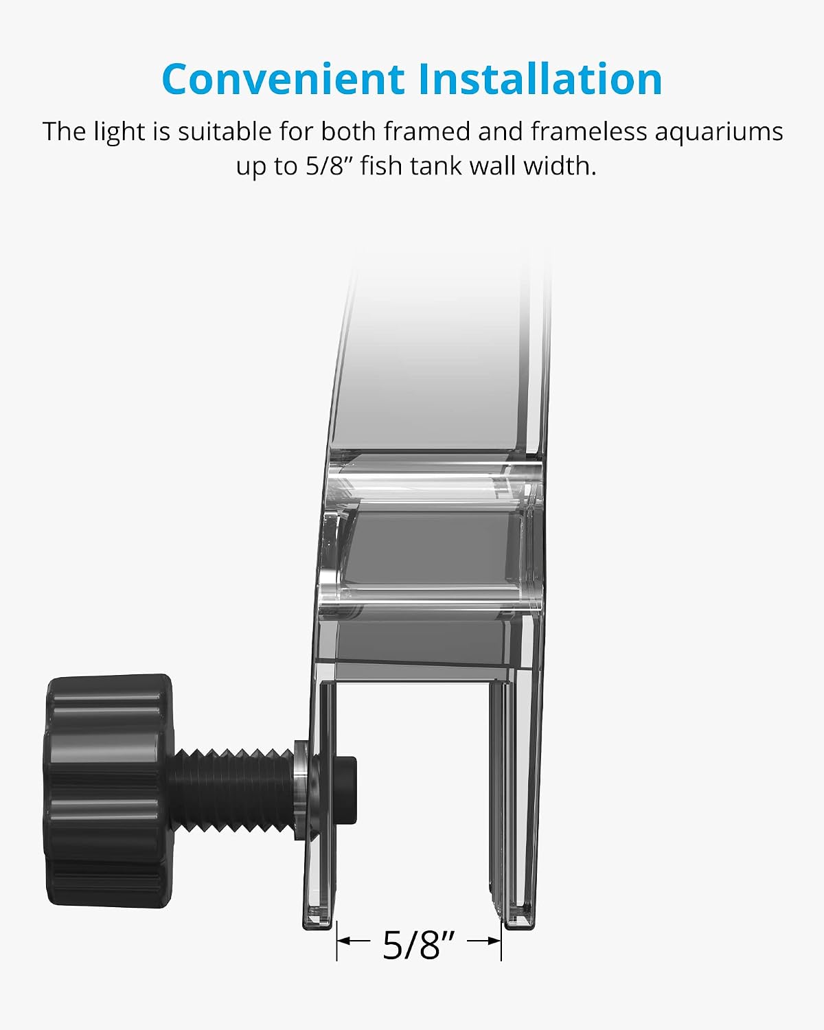NICREW Clip-on Marine Aquarium Light for Coral Reef Tank – Essentials for Fish - For Saltwater - image 4