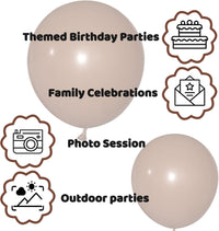 110pcs Black Balloon 12 inch - 12inch(normal) / A24-brown - image 3