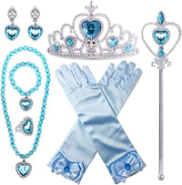 Princess Anna Costume Dress up Accessories for Girls Anna Cosplay - Blue