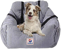 BLOBLO Dog Car Seat Pet Booster Seat Pet Travel Safety Dog Bed - Blue