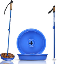UpBowl No Bend Pet Bowl Kit, Pole & 2 Bowls, Easy Lift - 2 Bowls and Pole
