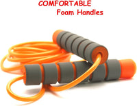 Homello 6 pack of adjustable 9 foot jump ropes for kids with soft foam handles in six colors - view 8