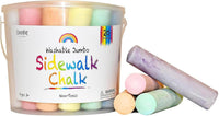 CocoNut Outdoor jumbo sidewalk chalk bucket with 40 thick chalk sticks in 7 colors - view 4