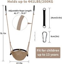 Hi-Na Tree Swing for Kids - Khaki - image 2
