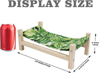 Bearded Dragon Bed, Wooden Reptile Sleeping Hammock - Small / Green 1 - image 2