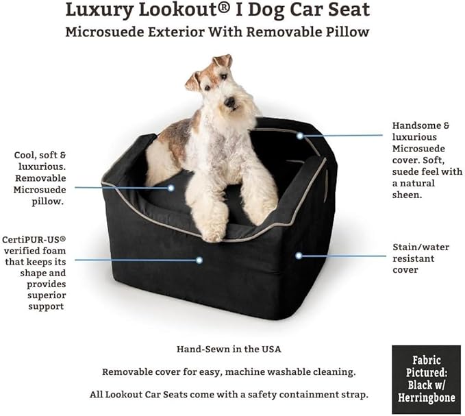 Snoozer Medium Luxury Lookout Car Seat, Buckskin and Java