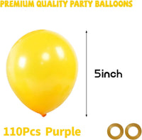 110pcs Black Balloon 12 inch - 5inch(small) / B08-yellow - image 2