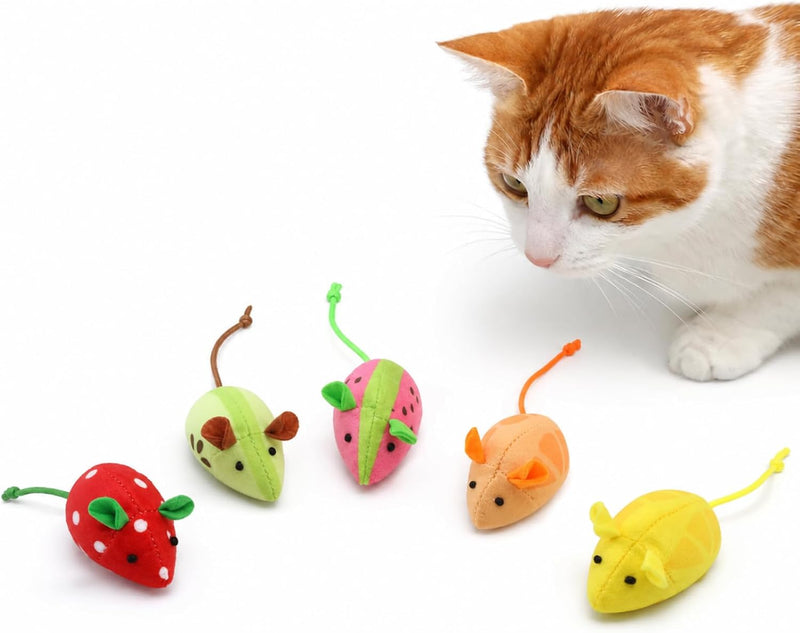Catnip Cat Mice Toys Interactive Mouse Cat Toy for Indoor Adult Cats