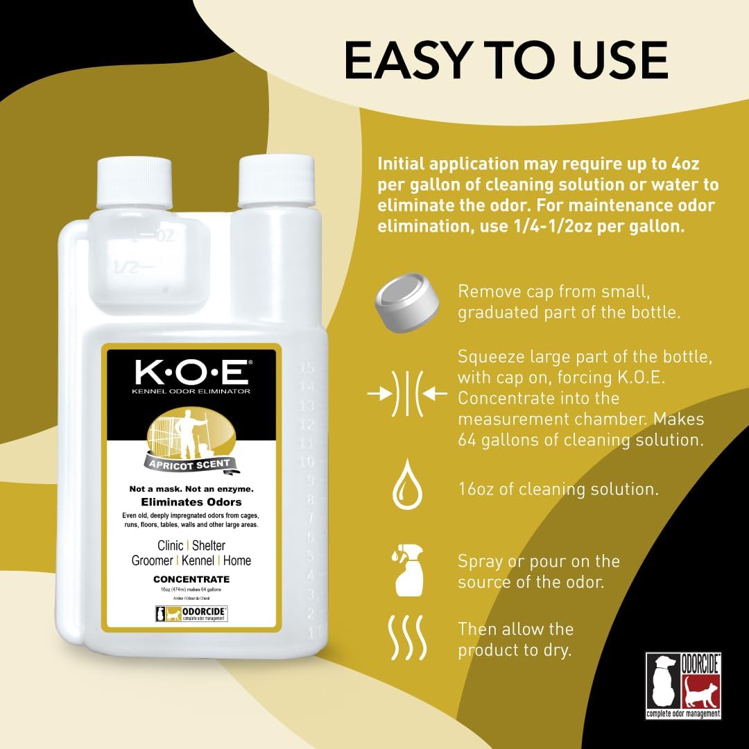 Odorcide KOE Fresh Scent Concentrate - Apricot / 16 Fl Oz (Pack of 1) - image 2