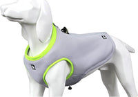 SGODA Dog Cooling Vest Harness Cooler Jacket Grey Green Large – Essentials for Dogs - Small Chest 17.5-20" / grey with green