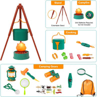 Meland Camping Play Set for Children 3-6 - Green - image 3
