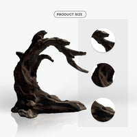 FZONE Aquarium Driftwood, Resin Rock Decor for Aquascaping Hardscape – Essentials for Fish - 01Driftwood: 5.12" × 3.54" × 5.91" - image 3