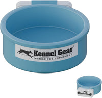 Dog Crate Water Bowl No Spill - Light Blue