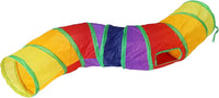 Bemodst Cat Tunnel for Indoor Cats - Rainbow-2 Way