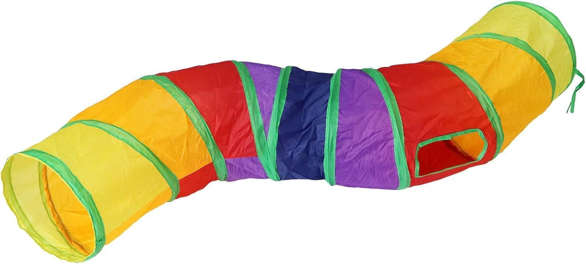 Bemodst Cat Tunnel for Indoor Cats - Rainbow-2 Way