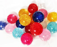 Kikeep large 45mm glitter bouncy balls made of natural rubber - view 5