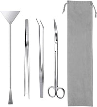 Aquarium Starter kit, The Package includes a Fish Tank Thermometer, aquascape Tool kit with a Sand Spatula, Straight Tweezers, Curved Tweezers, Curved Scissors, Handheld Sponge pad(3 PCS)