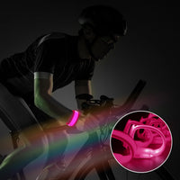 M.best 8pcs LED Light Up Bracelets Glow Flashing Wristbands Glow - 8pcs Pink - image 2
