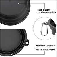 Kytely Large Collapsible Dog Bowls 2 Pack - Black & Black - image 3