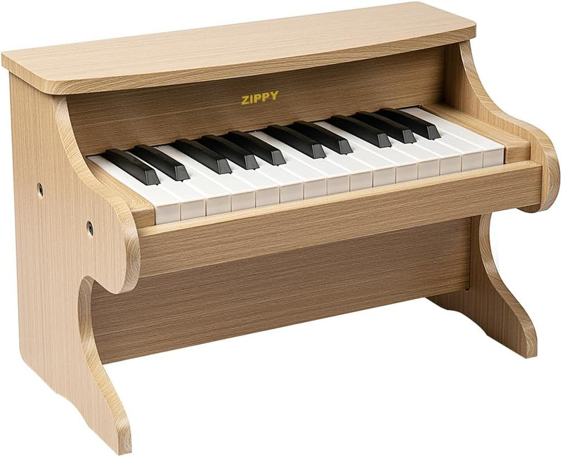 ZIPPY Kids Piano Keyboard, 25 Keys Digital Piano for Kids - Oak